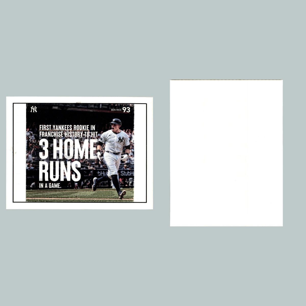 0017 P-8X10 Ben Rice 3 Home Runs Glossy Photo Fast-Secure Shipping BBL