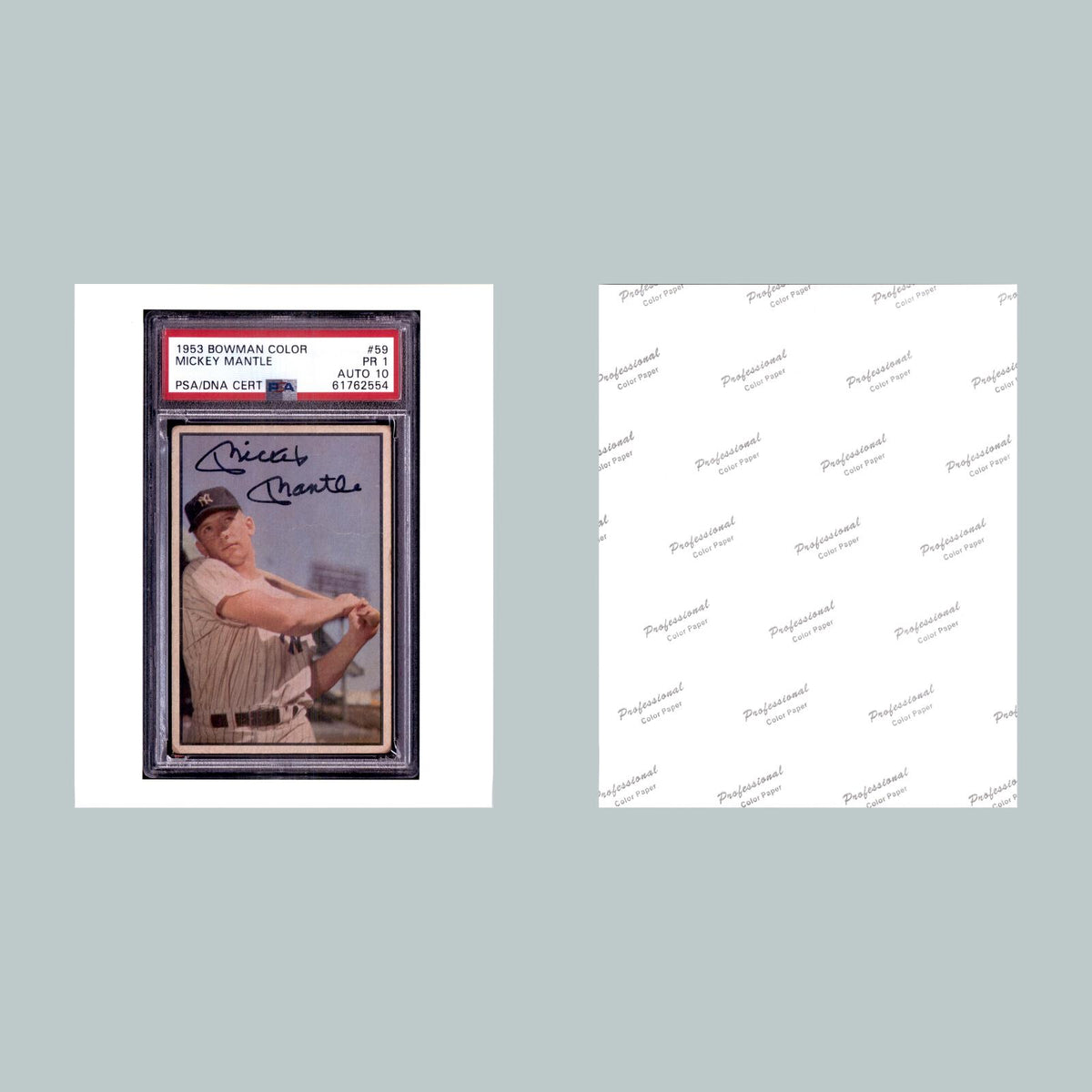 1180 8x10 Mickey Mantle Glossy Photo - Fast-Secure Shipping - Great Gift BBL