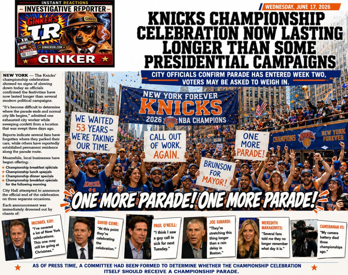 2857 Knicks Celebration Still Going On Ginker’s Instant Reactions 8X10 Print