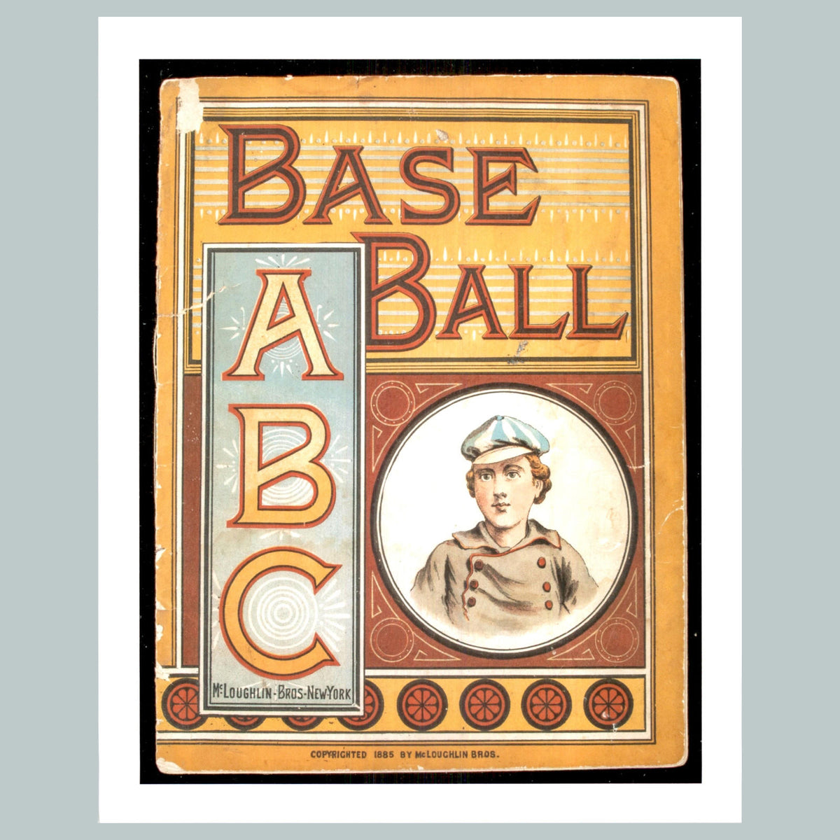 0019 P-8X10 1885 Book Baseball ABC Glossy Photo Fast Secure Shipping BBL