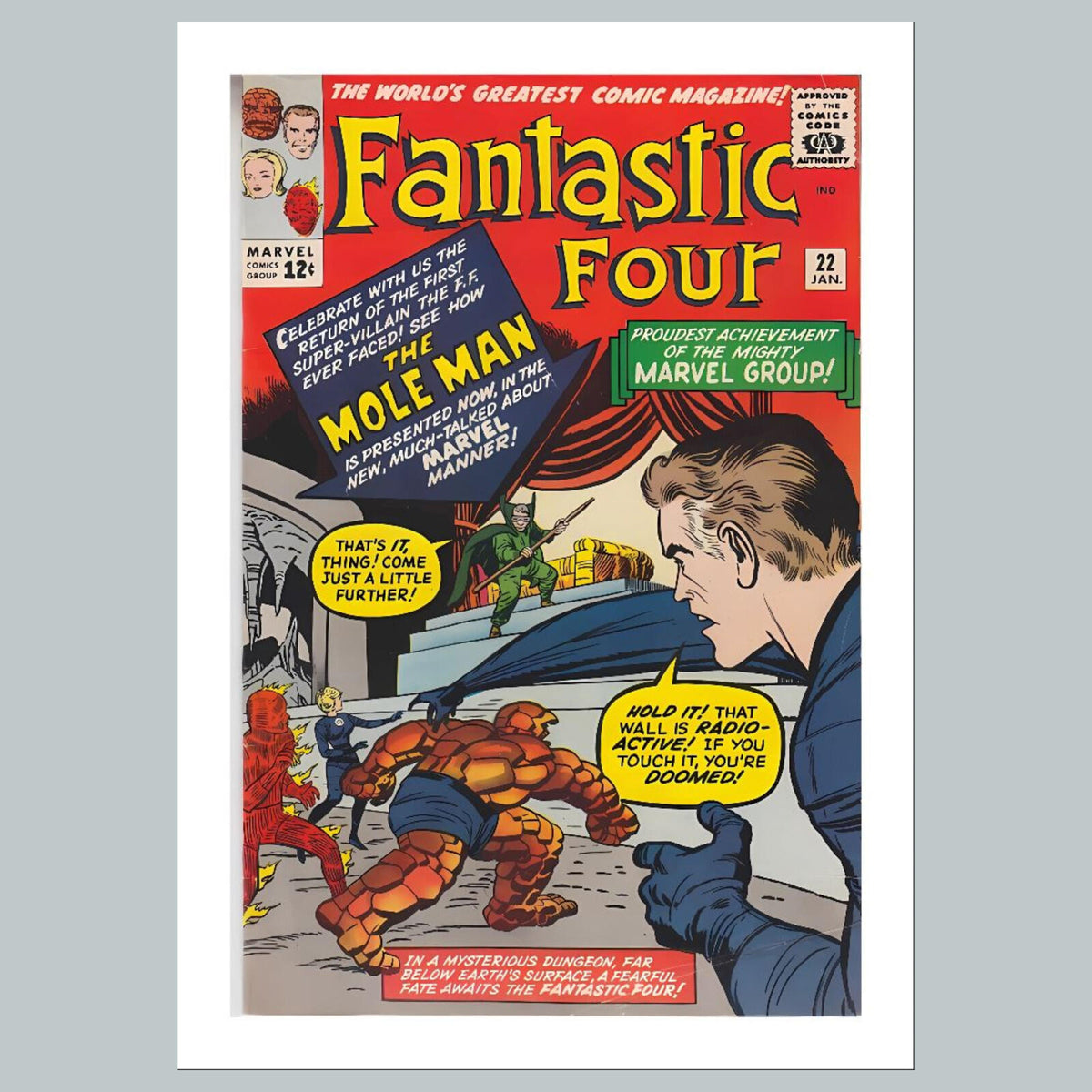 1965 Fantastic Four 8x10 Glossy Photo Comic Book Cover Fast-Secure Shipping