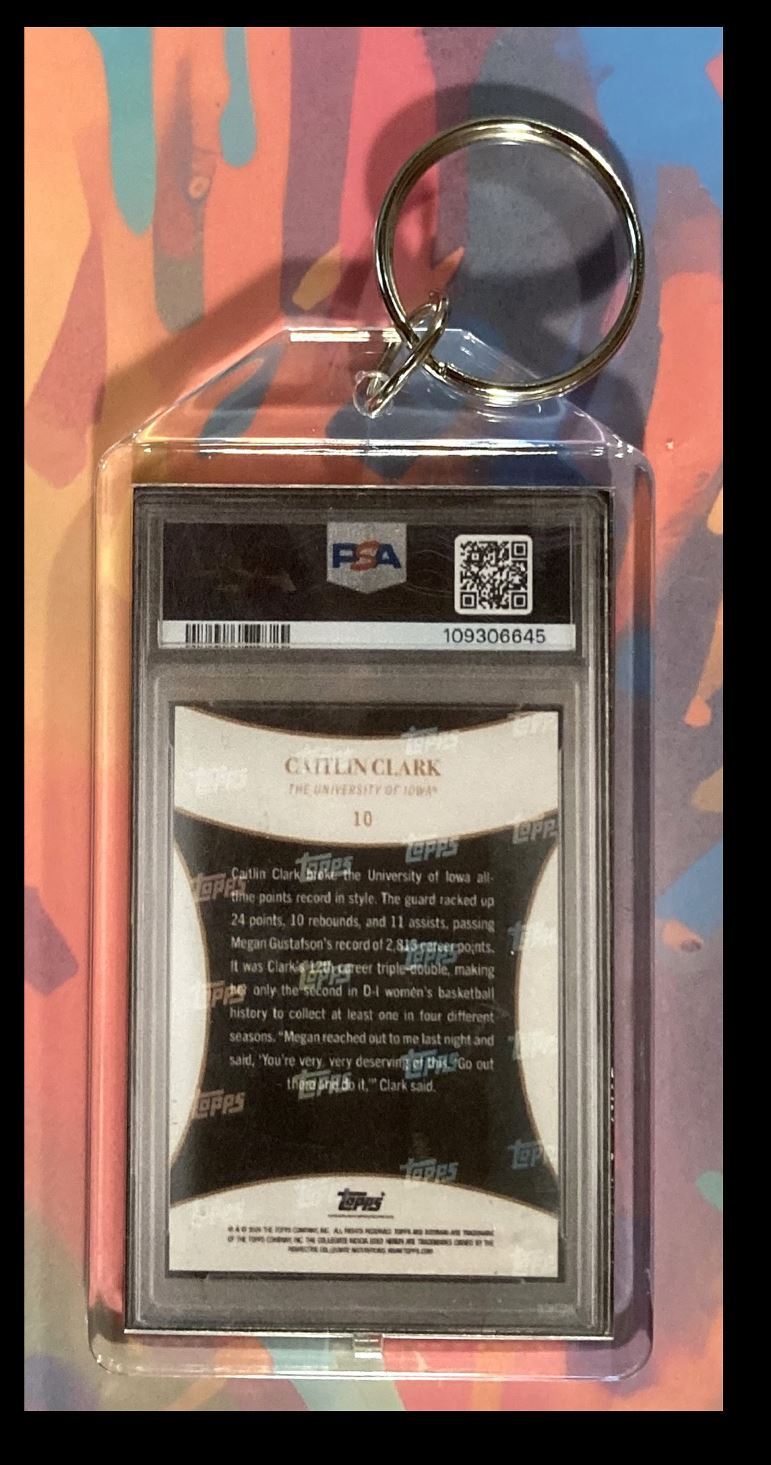 2971 Caitlin Clark 2024 Bowman U  Custom Keychain-Makes A Great Gift