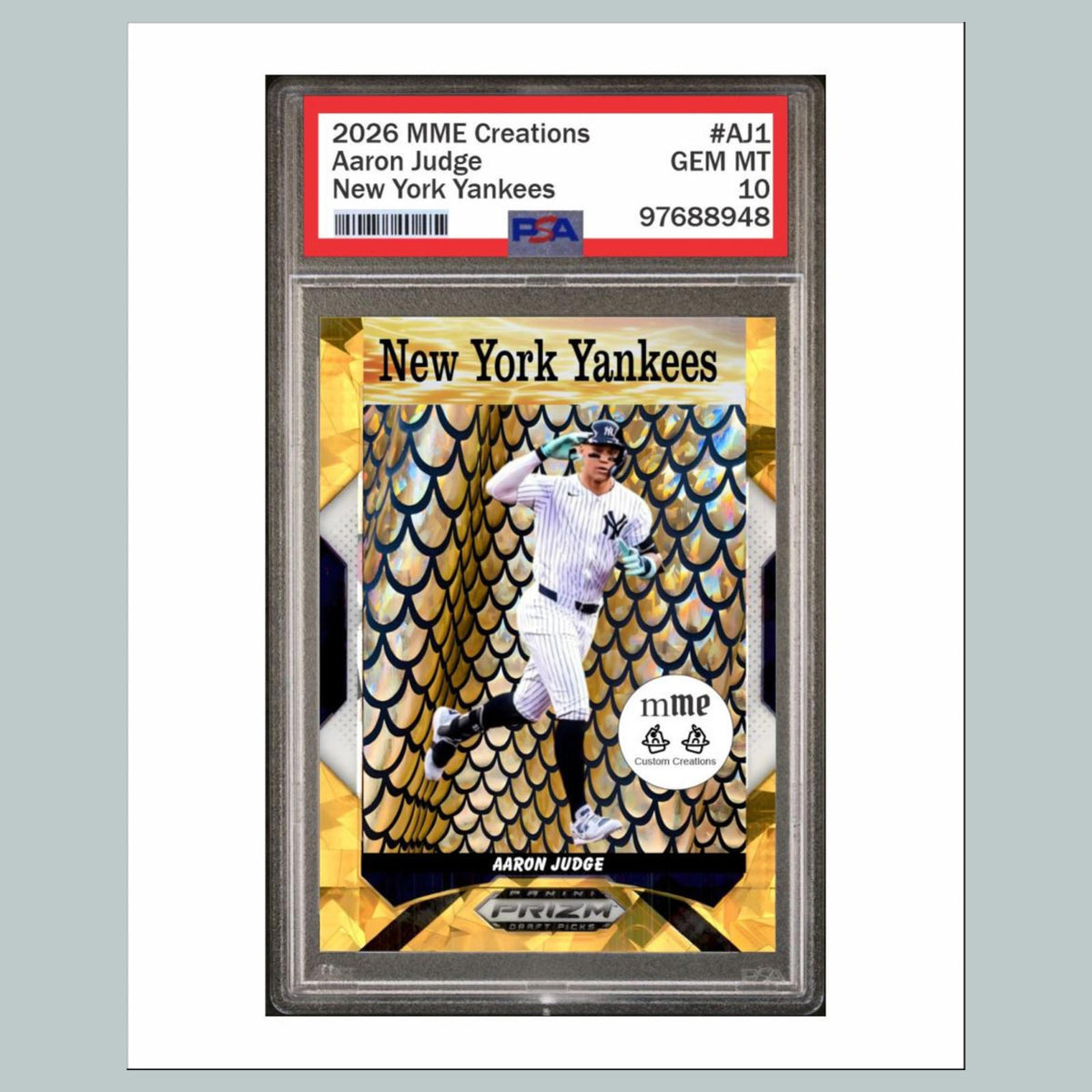1111 P -8X10 Aaron Judge Gold Ice Mockup 8x10 Glossy Photo Fast-Secure Shipping