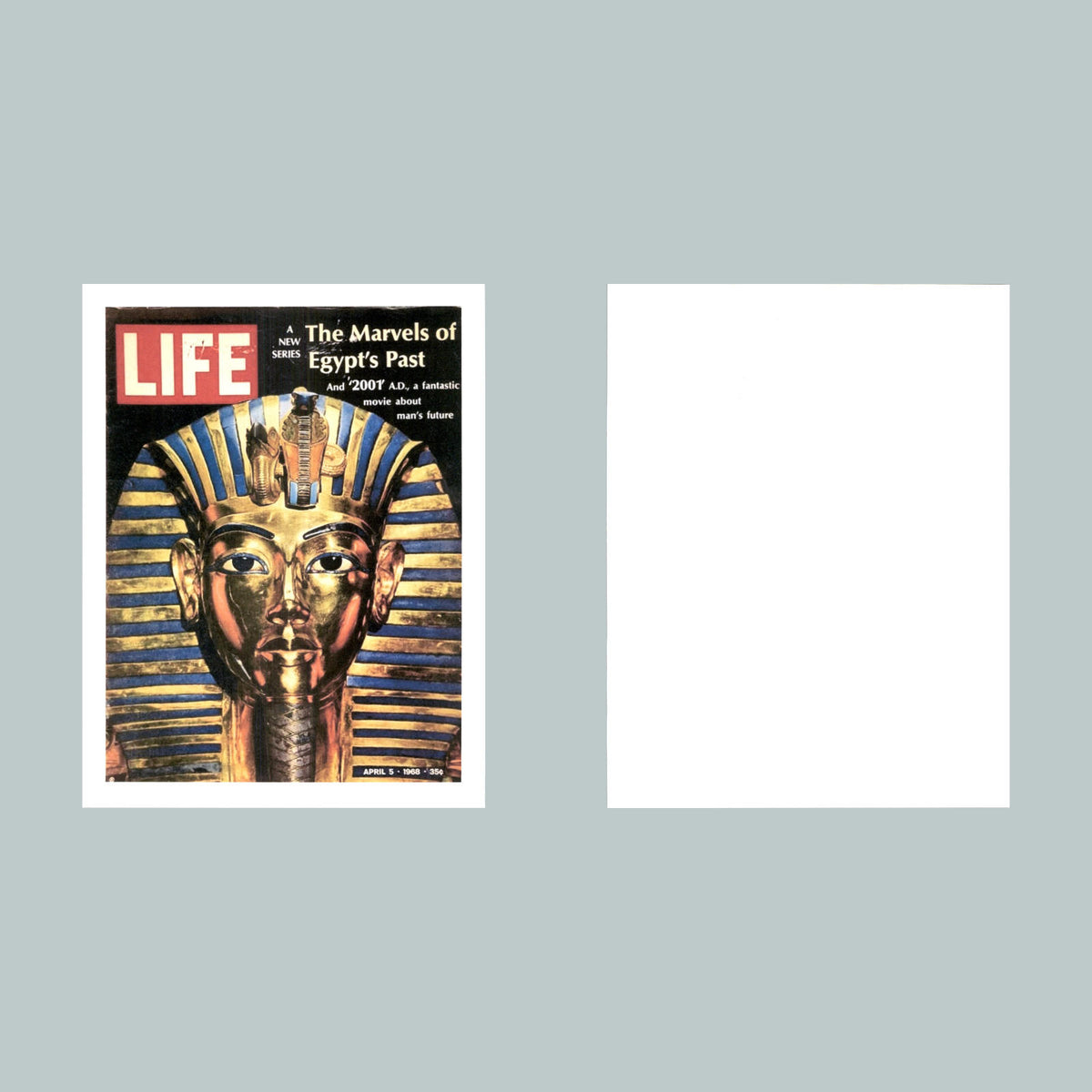 0126 P -8X10 King Tut Life Cover 1968 Glossy Photo Fast-Secure Shipping