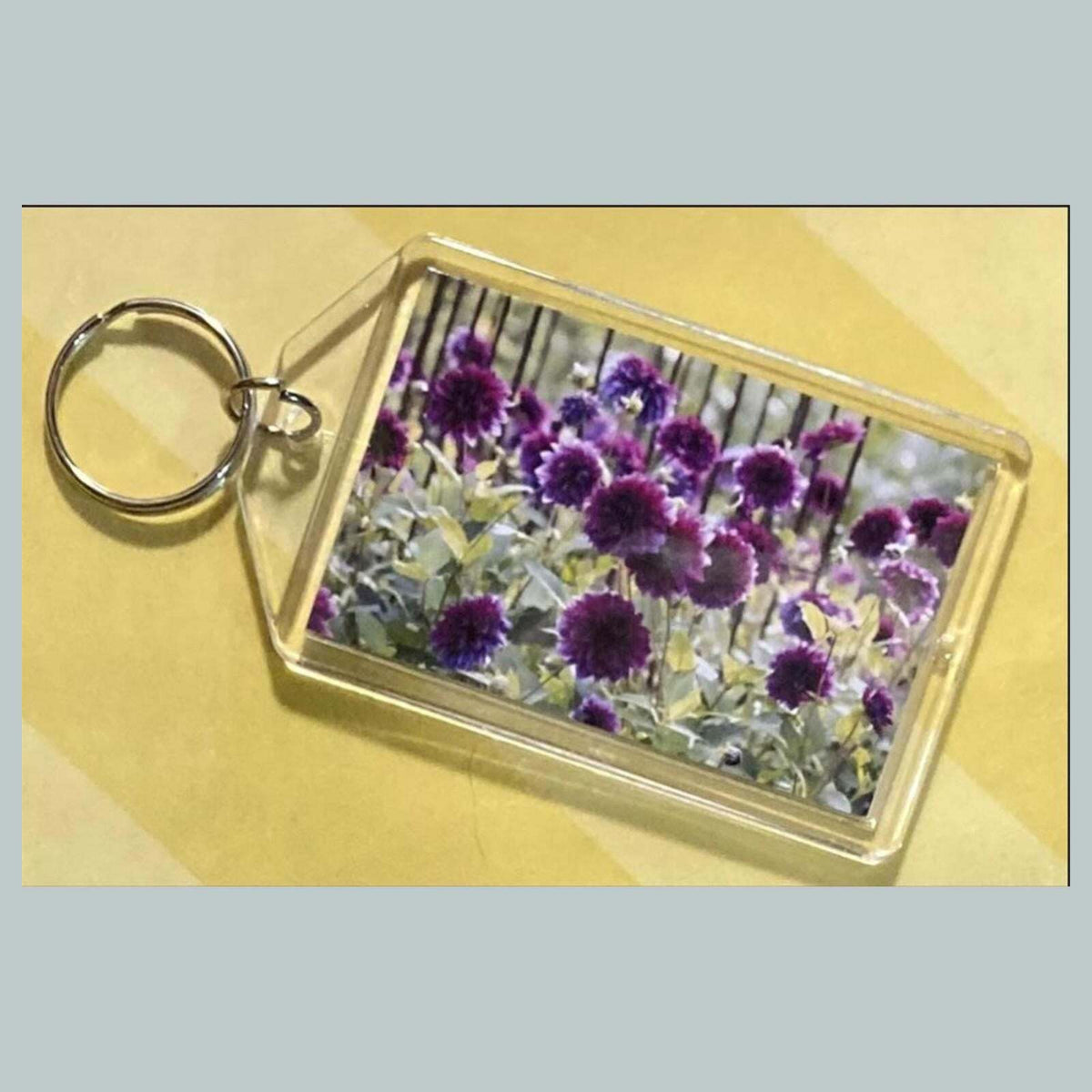 3678 Dahlia Acrylic Keychain | Floral Keychain | Flower Lover Gift