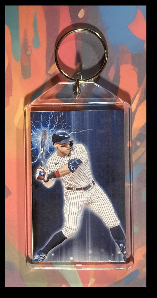 3359 Aaron Judge Lightning Custom Hand Made Keychain-Makes A Great Gift