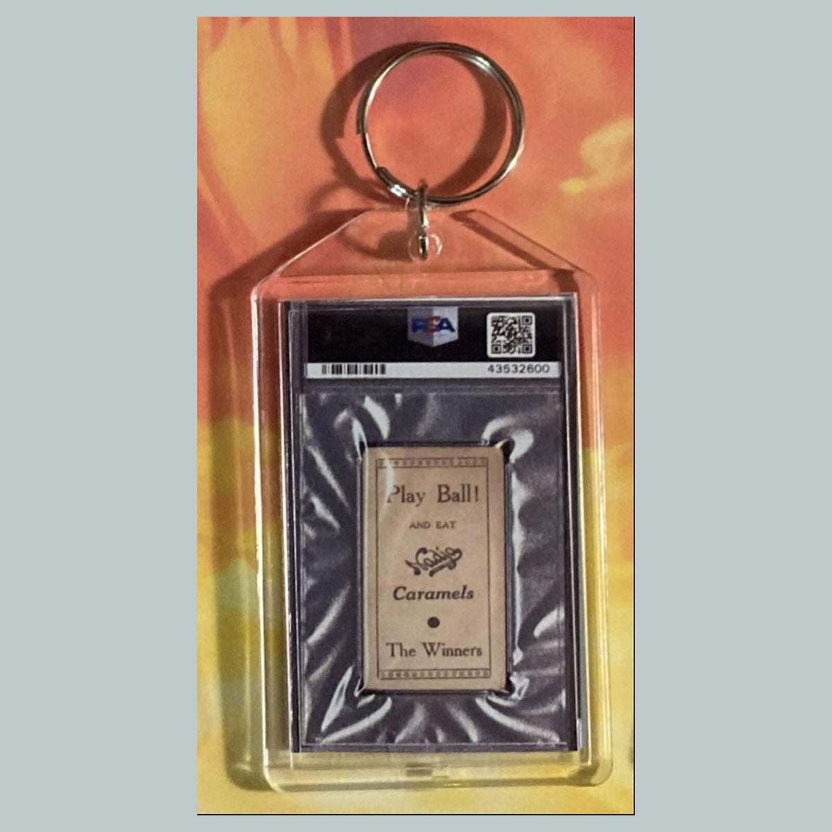 3642 Ty Cobb 1909 E92 Nadja Caramel Custom Hand Made Keychain