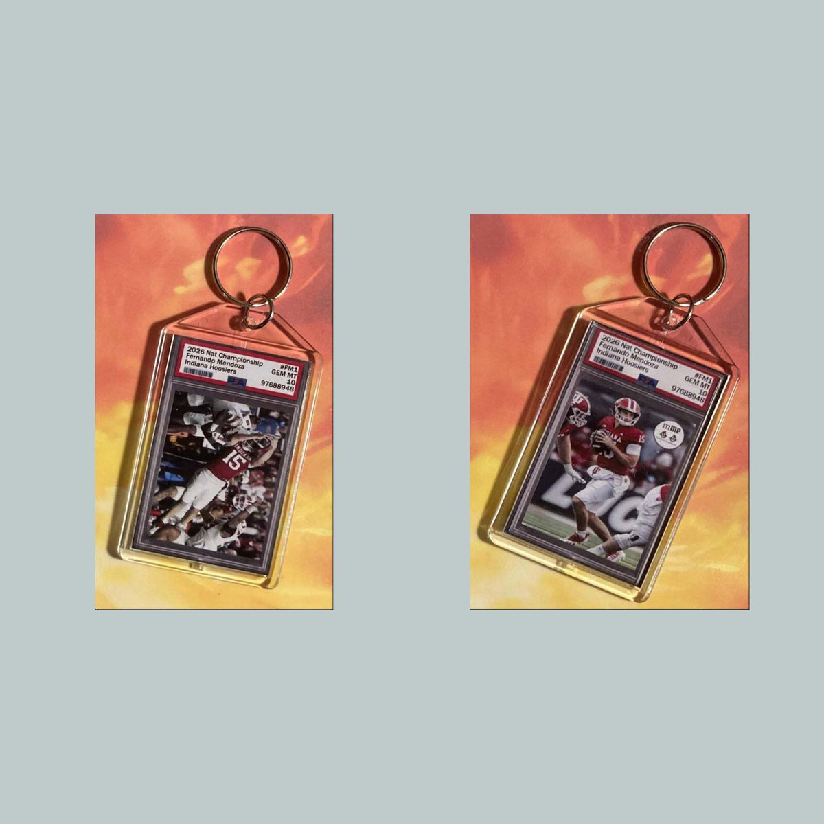 3738 Fernando Mendoza 2026 Nat Championship Mockup Custom Hand Made Keychain