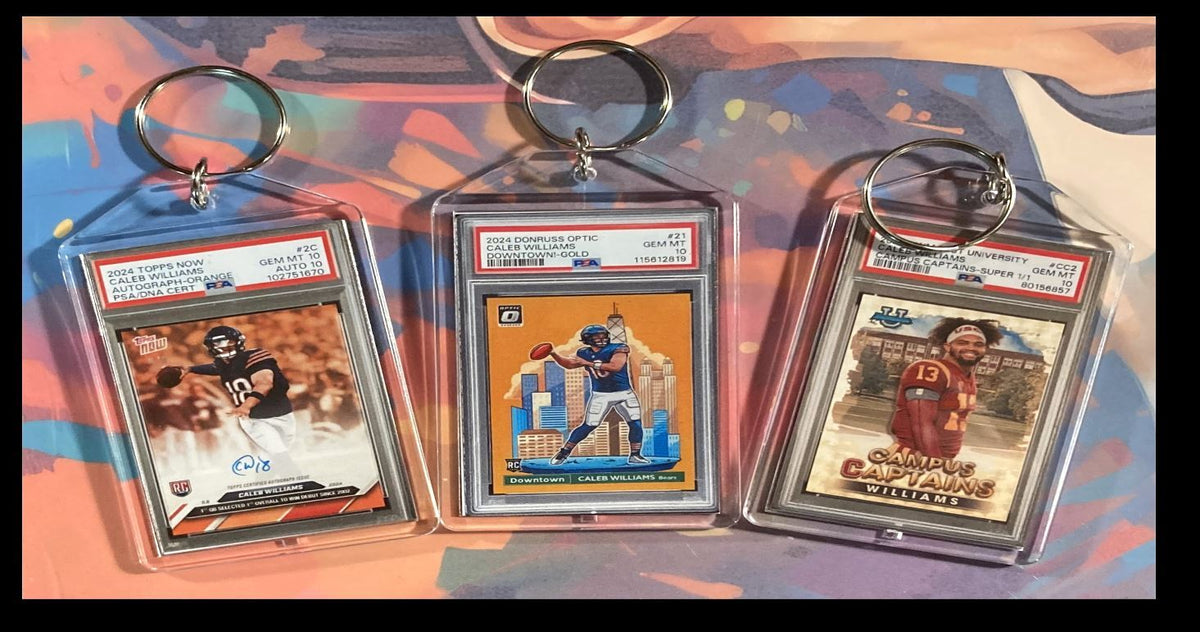 3148B Caleb Williams  3 Pack Bundle 3 Different Custom Novelty Keychains