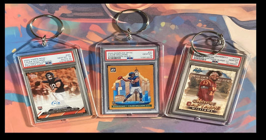 3148B Caleb Williams  3 Pack Bundle 3 Different Custom Novelty Keychains