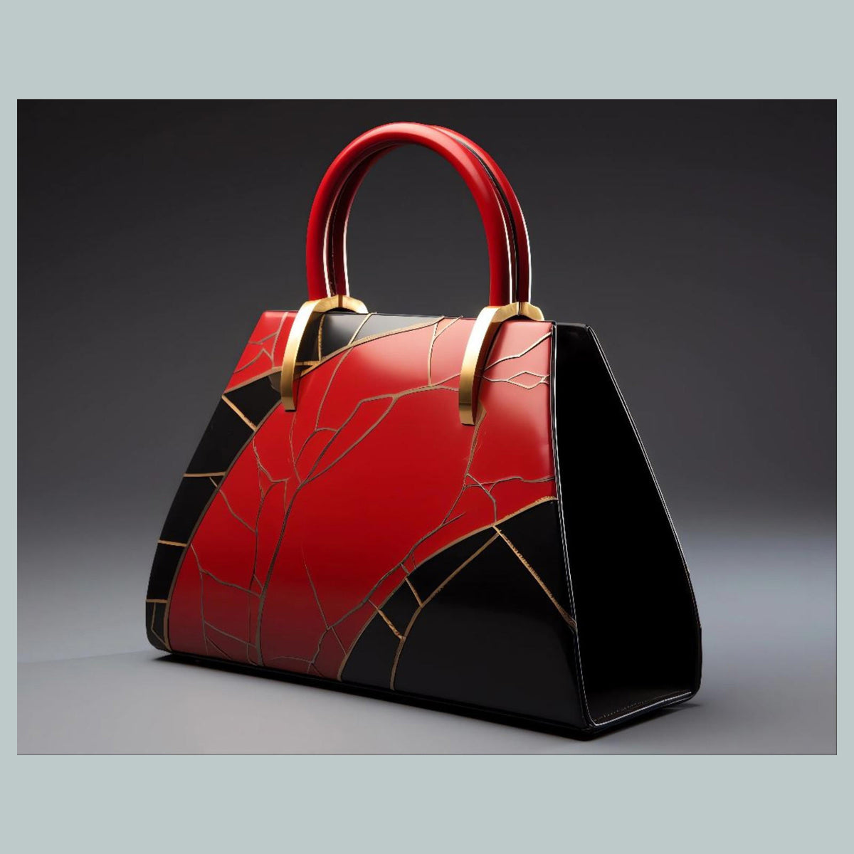 0894 8x10 Glossy Photo Kintsugi Red Bag - Fast-Secure Shipping MS