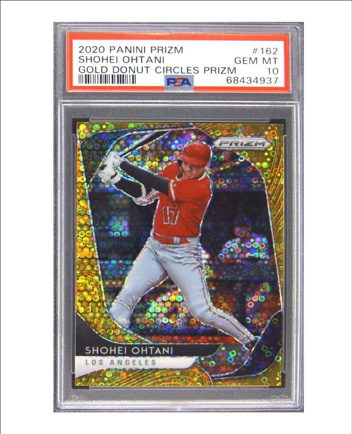 0918 P -8X10 Shohei Ohtani 2020 Panini Gold Donut Circles 8x10 Glossy Photo BBL