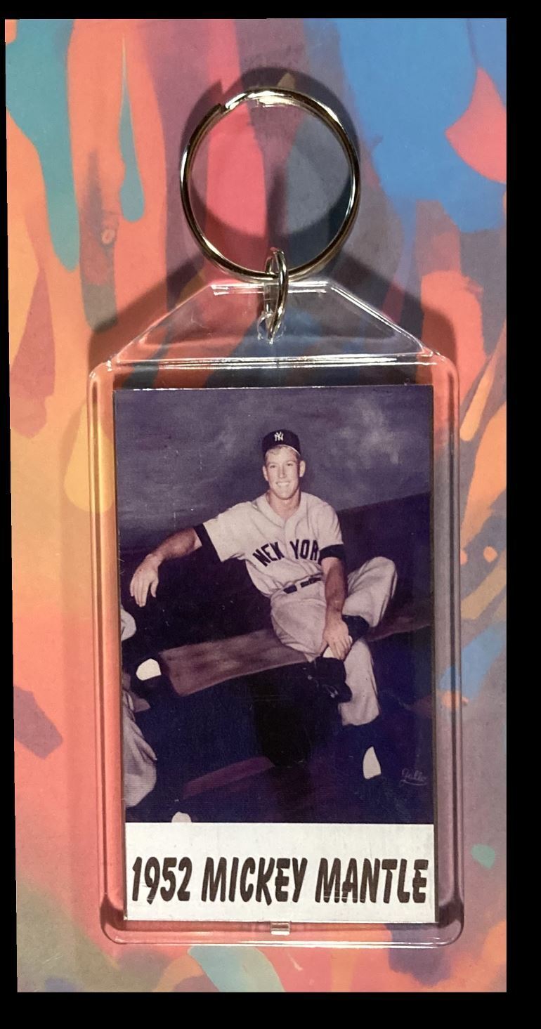 3292 Mickey Mantle 1952 Custom Hand Made Keychain - Makes A Great Gift