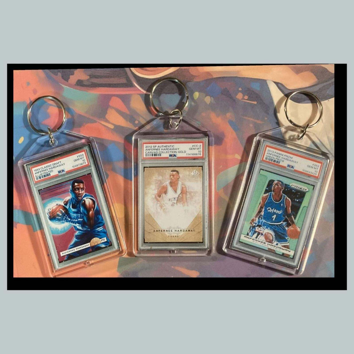 3415B Penny Hardaway 3 Pack Bundle - 3 Different Custom Novelty Keychains -Gift