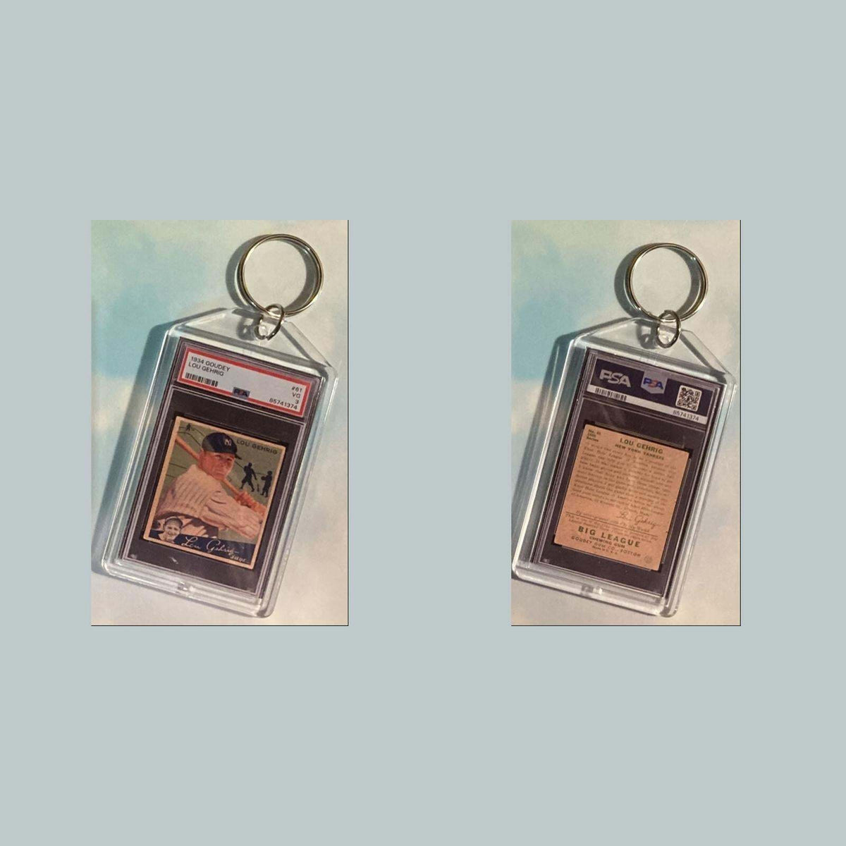 3630 Lou Gehrig 1934 Goudey Custom Hand Made Keychain