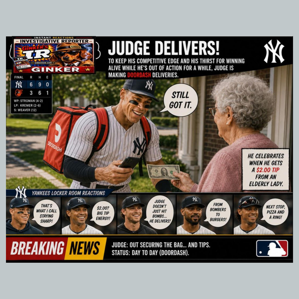 2806 Judge Doordash Ginker’s Instant Reactions 8X10 Print