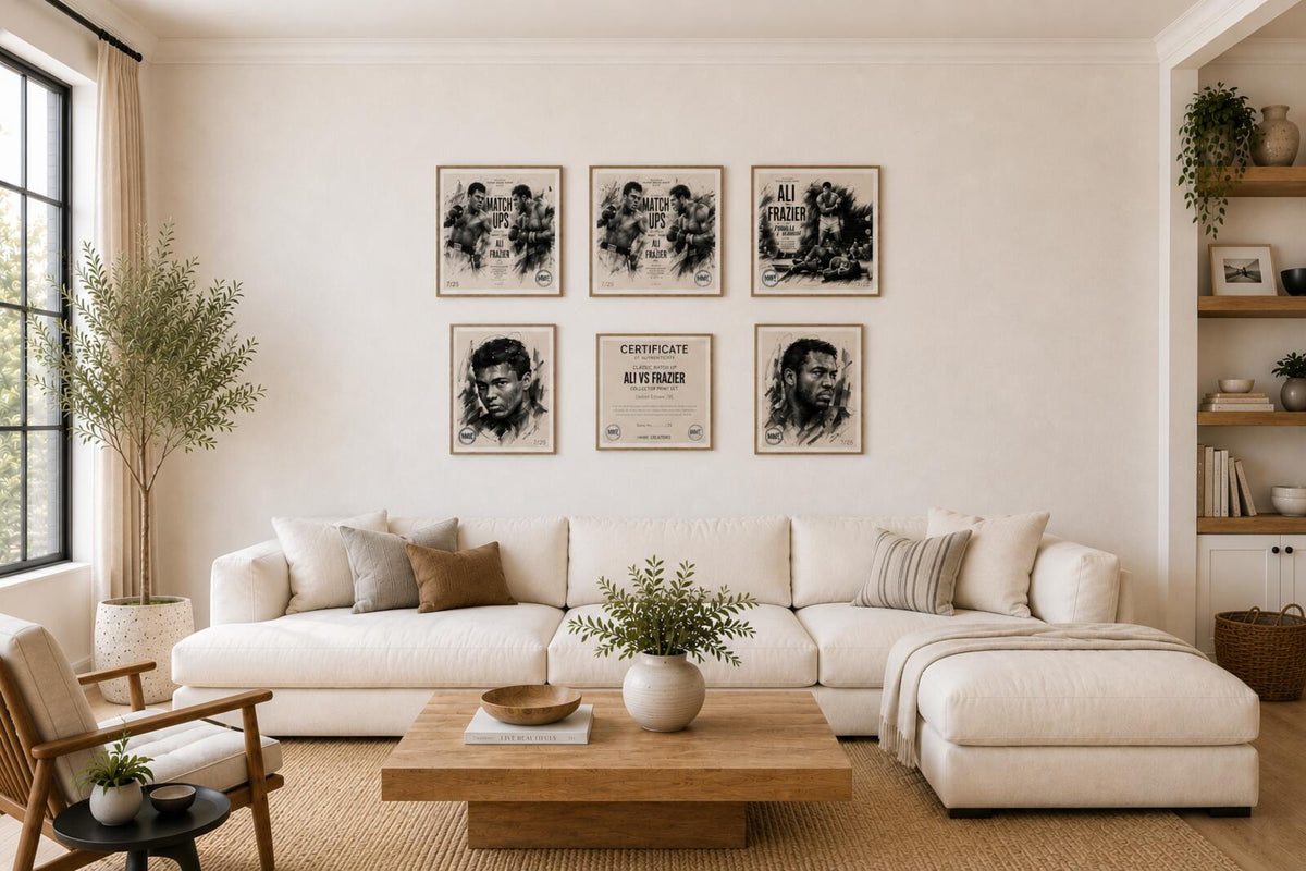 2637 Classic Match Ups /25 Zoom Art | Ali vs Frazier 5 8X10 Prints Limited MS