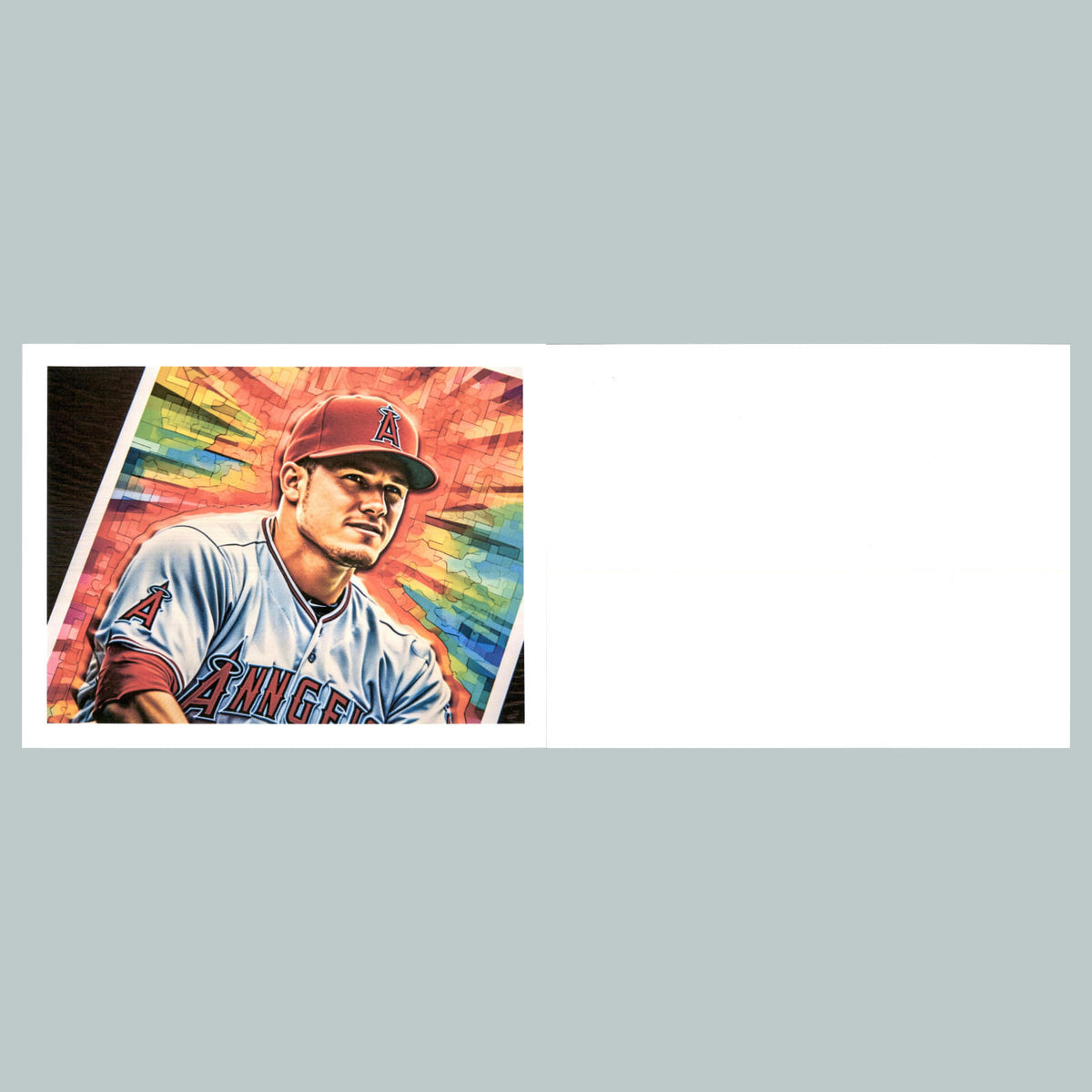 0174 P -8X10 Mike Trout Tilted Glossy Photo Fast-Secure Shipping BBL