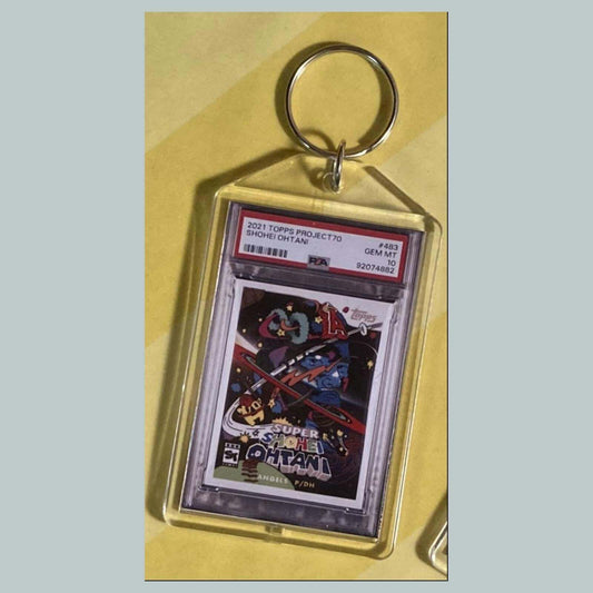 3782 Shohei Ohtani 2021 Topps Project 70 Super Shohei Custom Hand Made Keychain