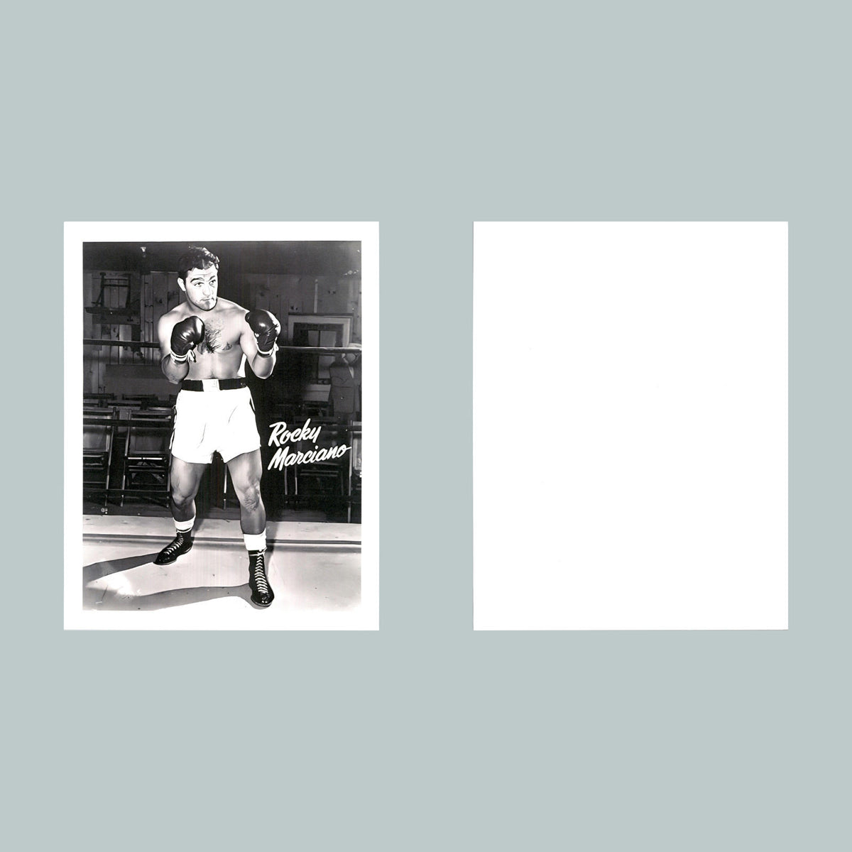 0059 P -8X10 Rocky Marciano With Name Glossy Photo Fast-Secure Shipping
