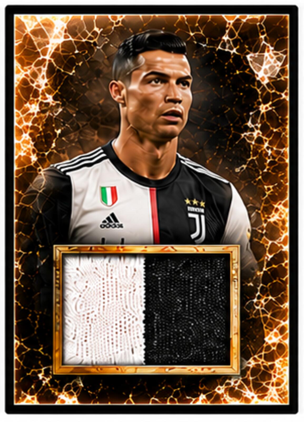2629 Cristiano Ronaldo Zoom Art | Ice Capades Multi Color 5 Glossy Prints Set