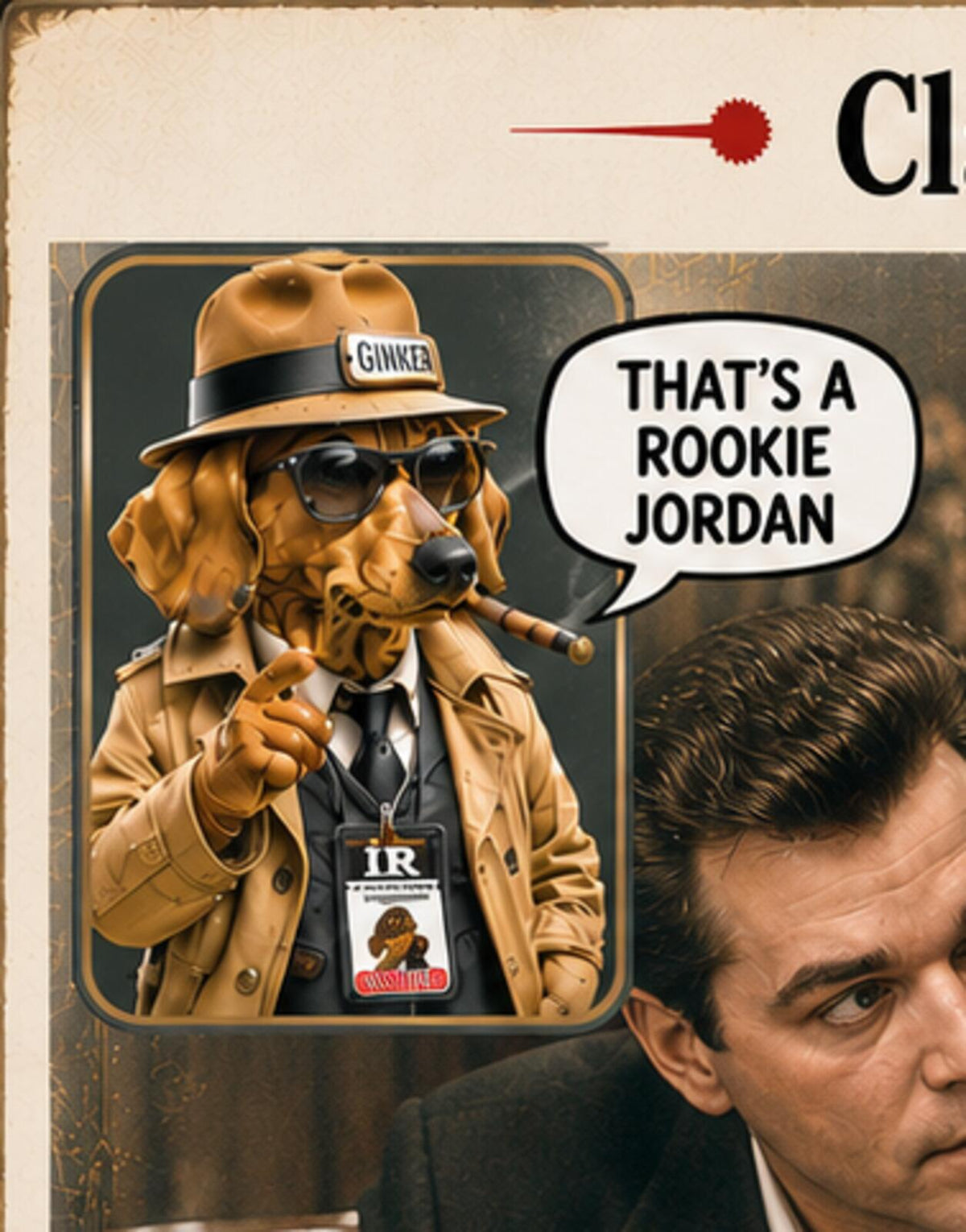 2757 Goodfellas Jordan Rookie Card Classic Entertainment Scenes 8x10 Art Print