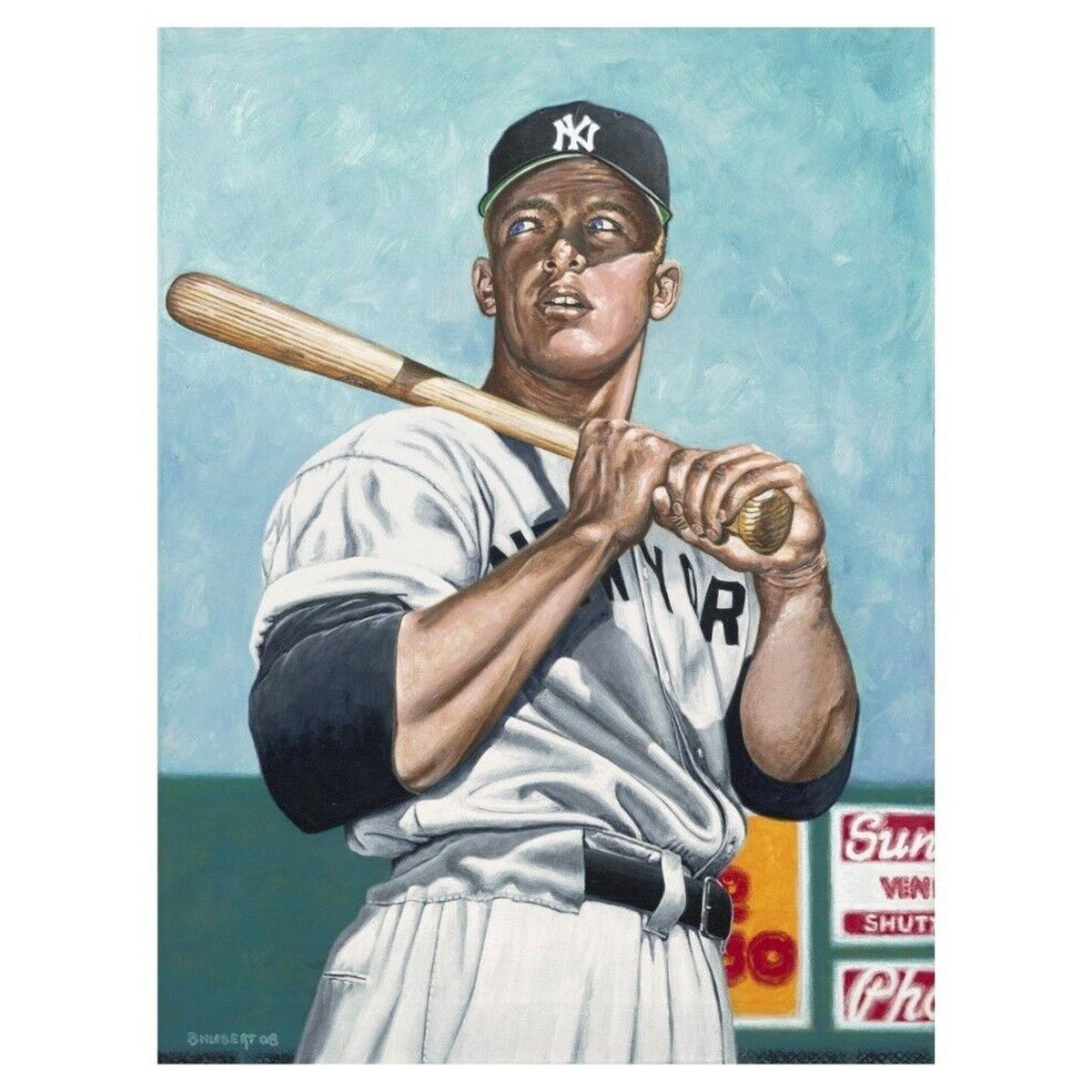 0612B Fiver Bundle 8X10 Glossy Photos Mickey Mantle Makes A Great Gift BBL