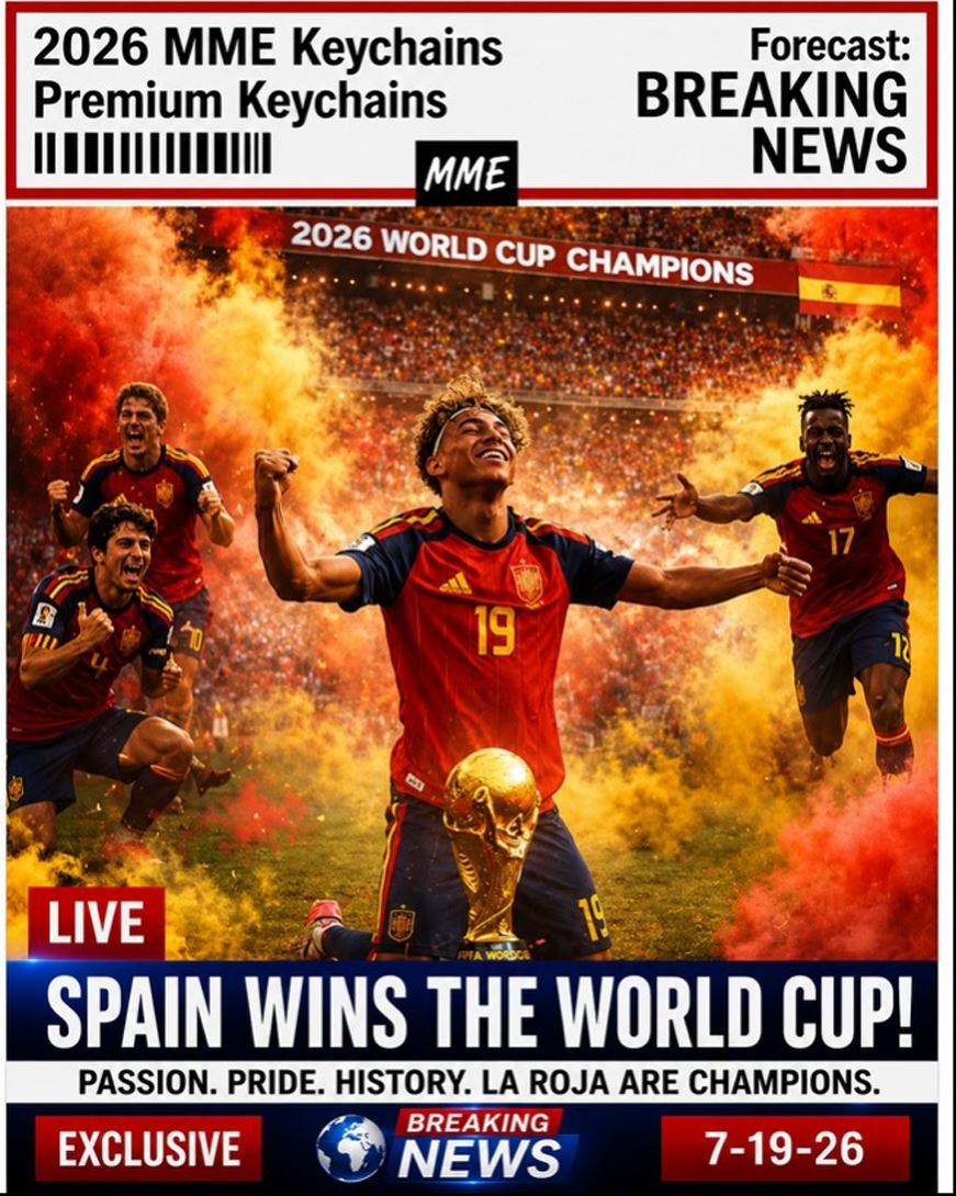 3962 Spain Wins The World Cup Breaking News Series | 8X10 Premium Print