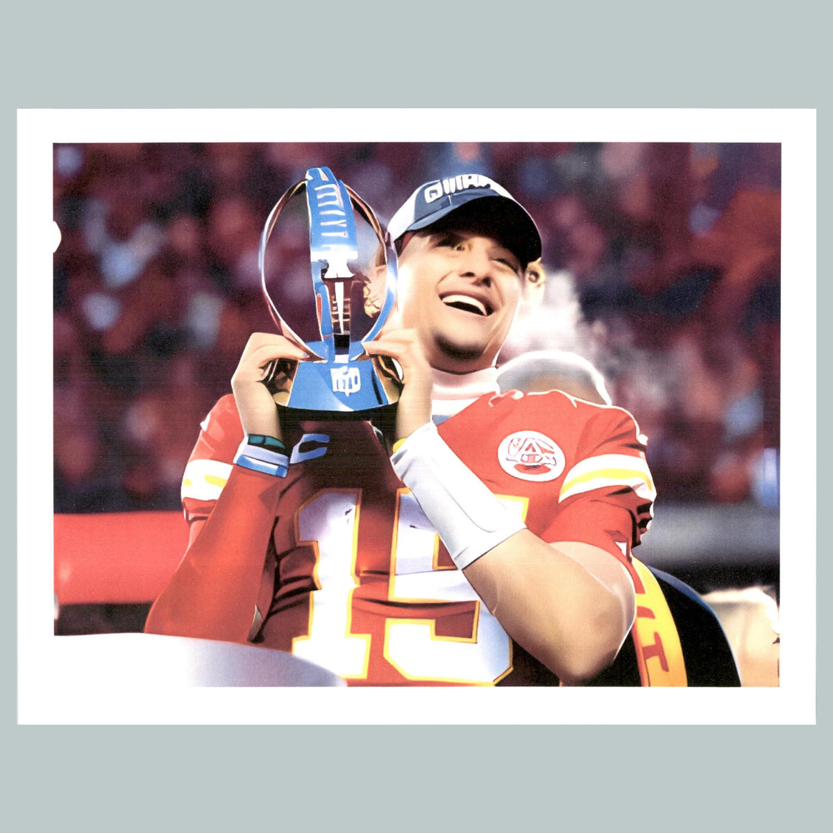 0159 8X10 Patrick Mahomes AFC Champs Glossy Photo Fast Shipping FBL