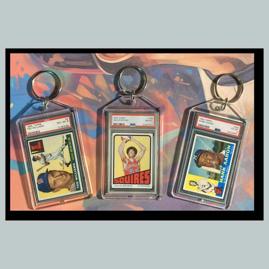 3441B Ted Williams/Julius Erving/Hank Aaron 3 Pack Bundle -3 Novelty Keychains