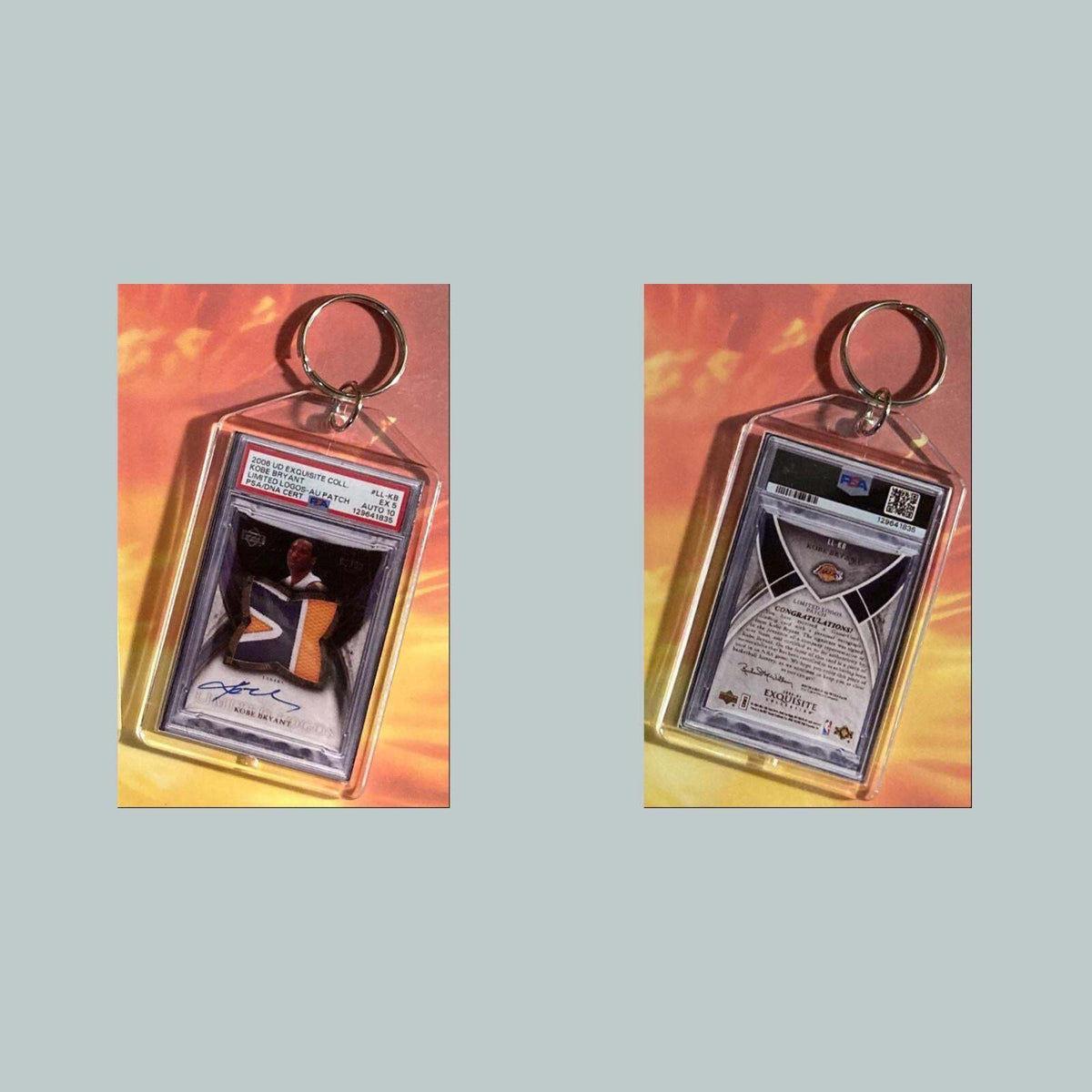 3643 Kobe Bryant 2006 Exquisite Patch Auto Custom Hand Keychain