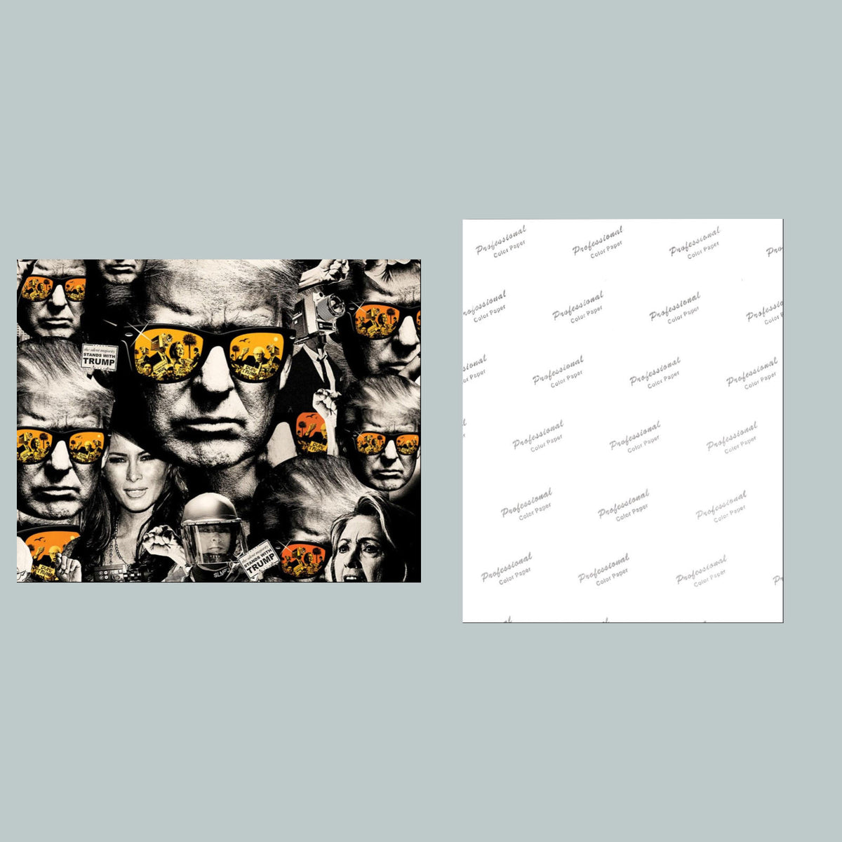 0757 P -8X10 Trump Sunglasses Glossy Photo Fast-Secure Shipping MS