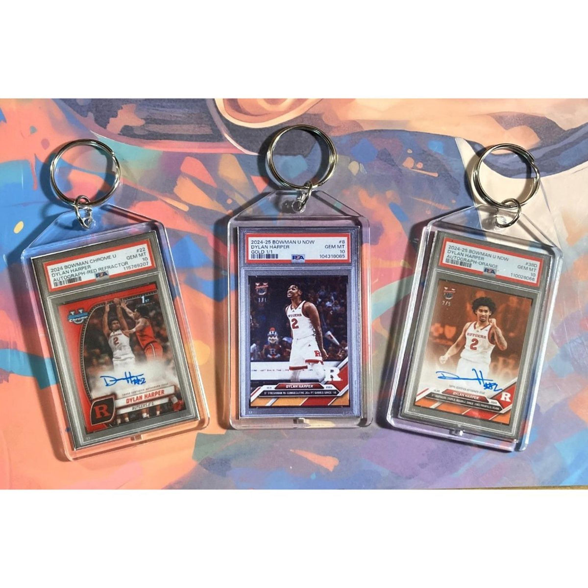 3162B Dylan Harper 3 Pack Bundle - 3 Different Custom Novelty Keychains -Gift