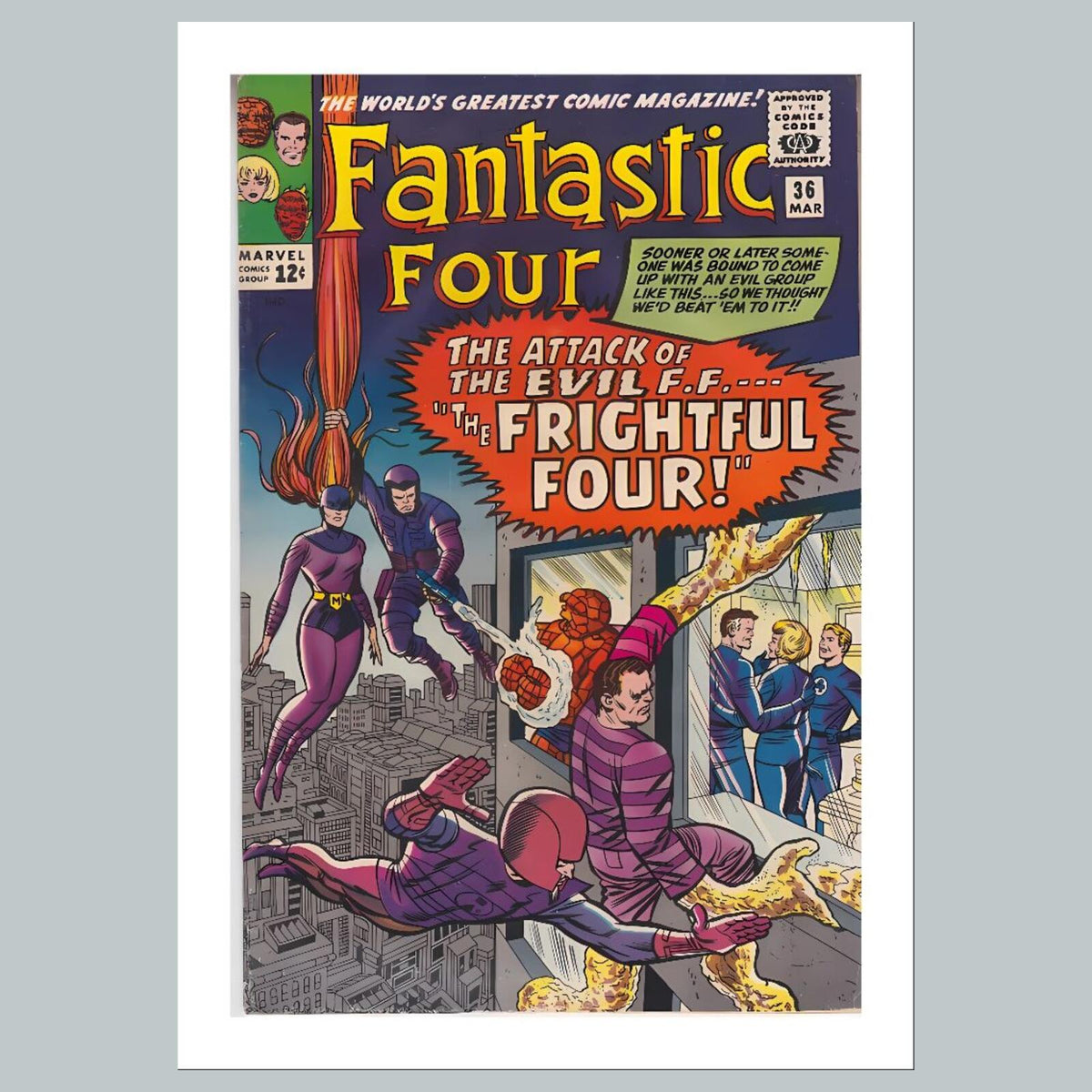 1986 Fantastic Four 8x10 Glossy Photo Comic Book Cover Fast-Secure Shipping