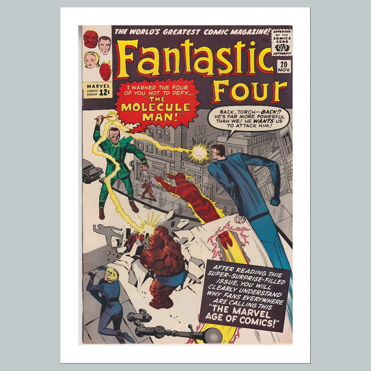 1949 Fantastic Four 8x10 Glossy Photo Comic Book Cover Fast-Secure Shipping