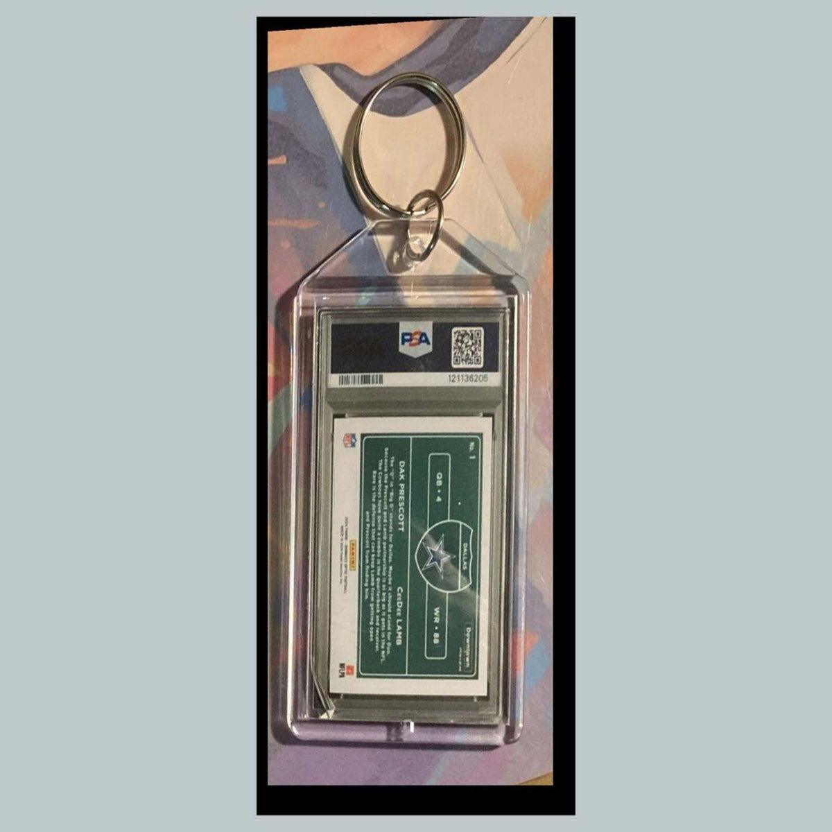 3411 Dak Prescott/CD Lamb 2024 Panini Donruss Optic Downtown Duos Keychain -Gift
