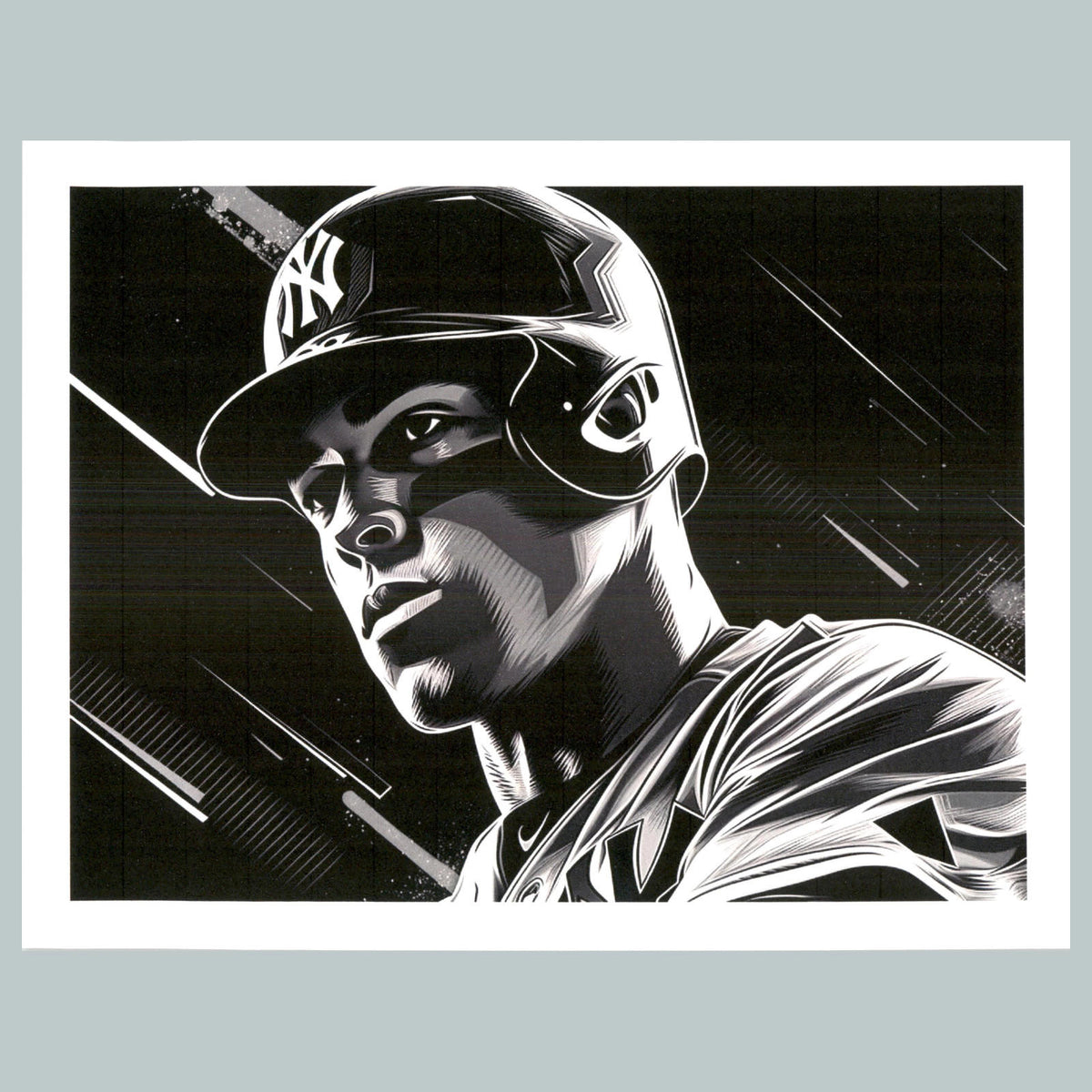 0152 P -8X10 Aaron Judge Black and White Glossy Photo Fast-Secure Shipping BBL