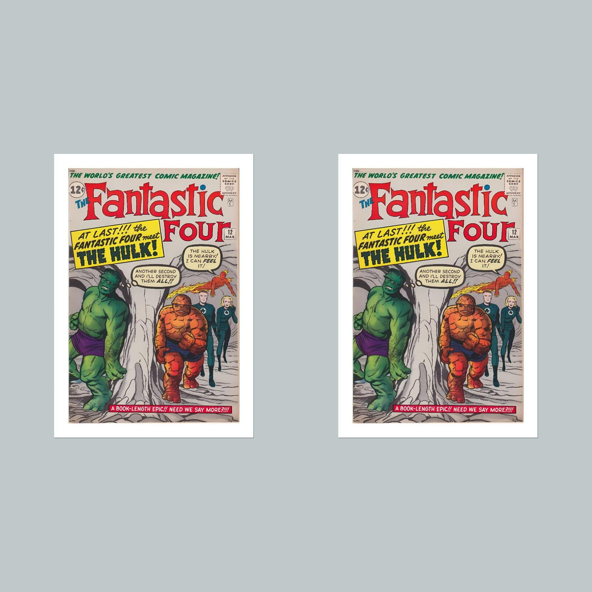 1955 Fantastic Four 8x10 Glossy Photo Comic Book Cover Fast-Secure Shipping