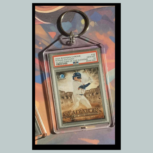 3481 Roman Anthony 2024 Chrome Gladiators/Diamond Custom Hand Made Keychain Gift