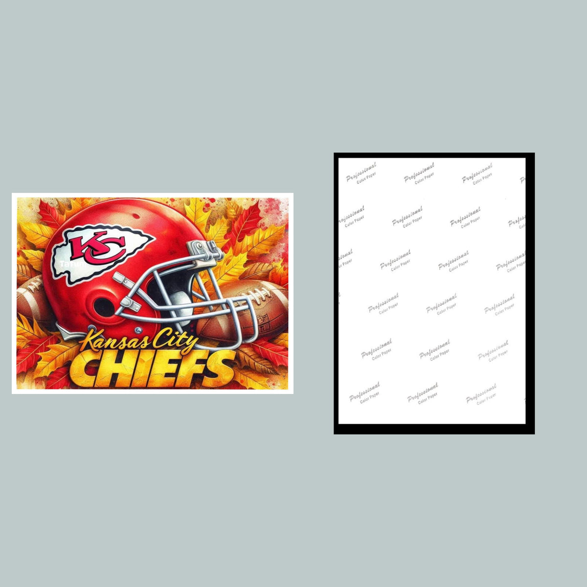 0608 8X10 Chiefs Helmet Fall Glossy Photo Fast-Secure Shipping FBL