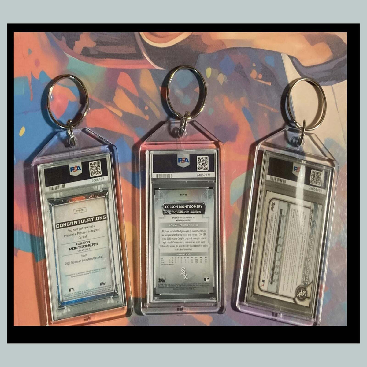 3464B Colson Montgomery 3 Pack Bundle -3 Different Custom Novelty Keychains-Gift
