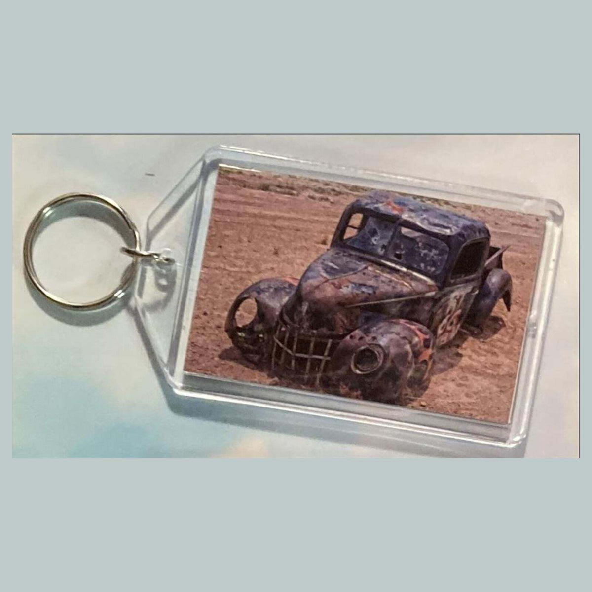 3578 1945 Ford F-150 Broken Down Acrylic Keychain | Vintage Automobile Keychain
