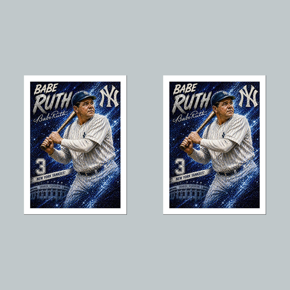 2582 Babe Ruth 8x10 Custom Art Photo - Fast-Secure Shipping BBL