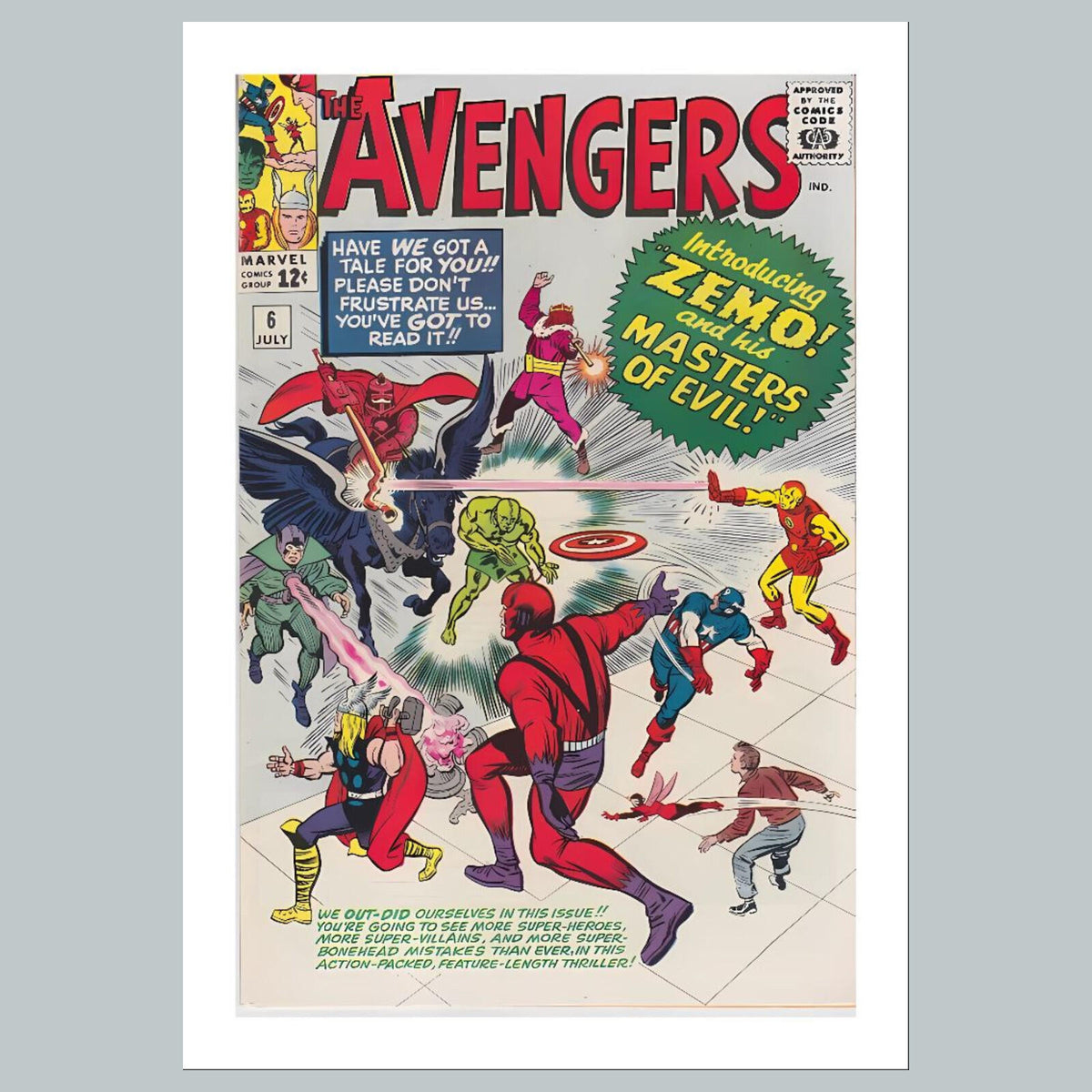 1827 The Avengers 8x10 Glossy Photo Comic Book Cover Fast-Secure Shipping