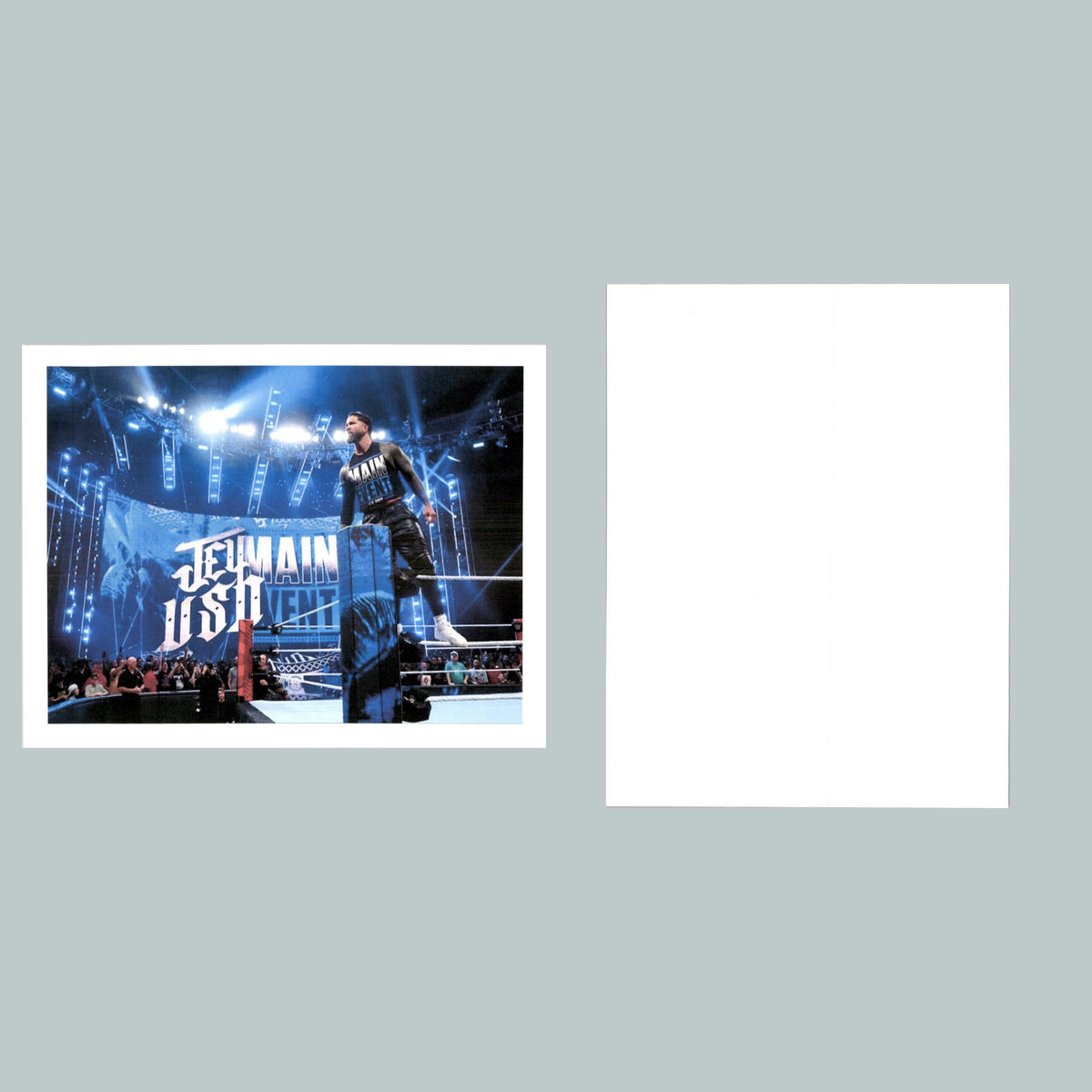 0083 P -8X10 Jey Uso Blue Lights Ring Glossy Photo Fast-Secure Ship