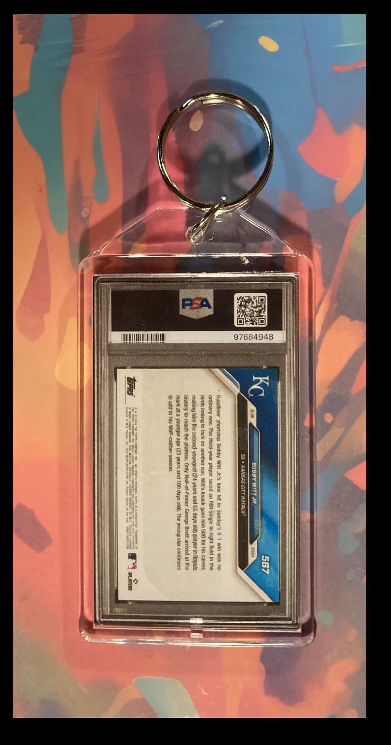 3036 Bobby Witt Jr Fantasy Mockup Keychain - Makes A Great Gift