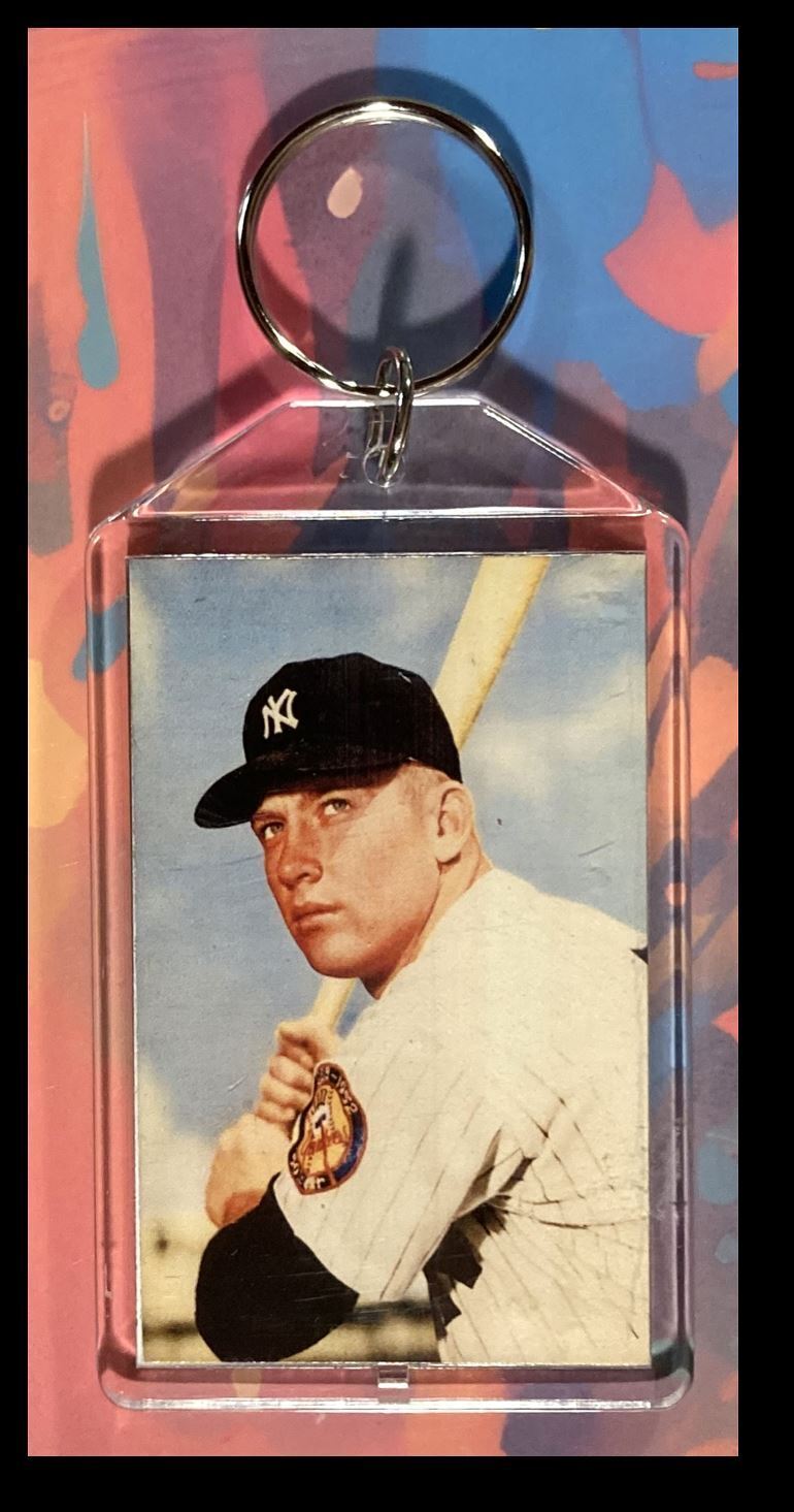 3293 Mickey Mantle Custom Hand Made Keychain - Makes A Great Gift