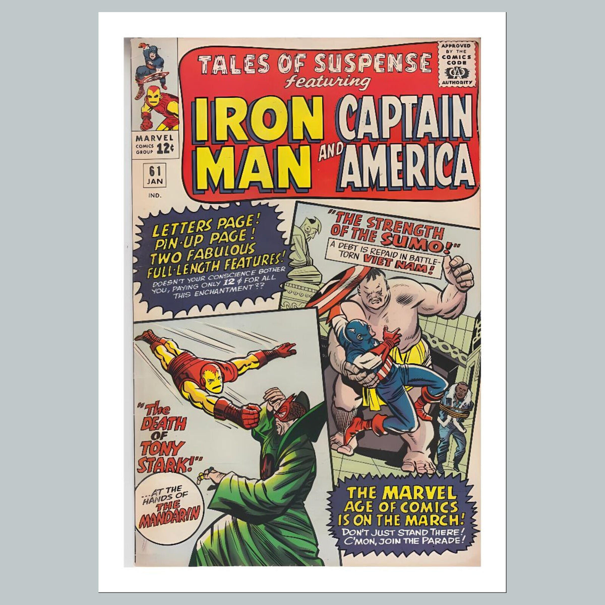 2438 Tales Of Suspense 8x10 Glossy Photo Comic Book Cover Fast-Secure Shipping