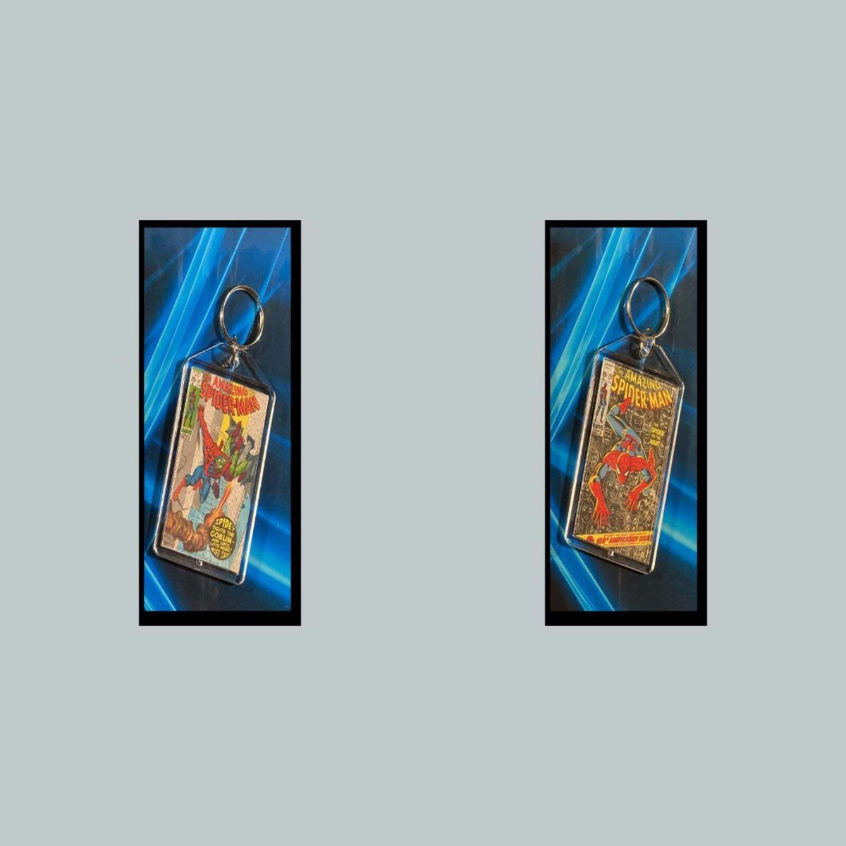 3393 Spider Man July 1973 Classic  Fights Goblint Custom Novelty Keychain