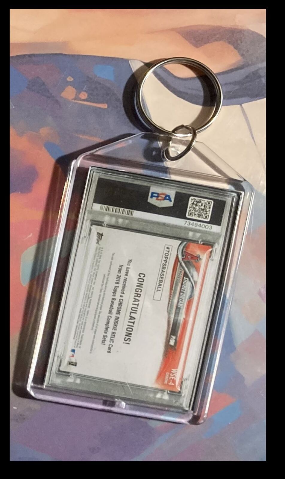 3241 Shohei Ohtani 2018 Topps Rookie Patch  - Custom Keychain-Gift